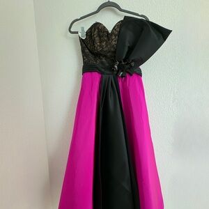 NEW With tags Sachin and Babi  Vesta dress/w Bow midi dress Fuchsia SZ 0